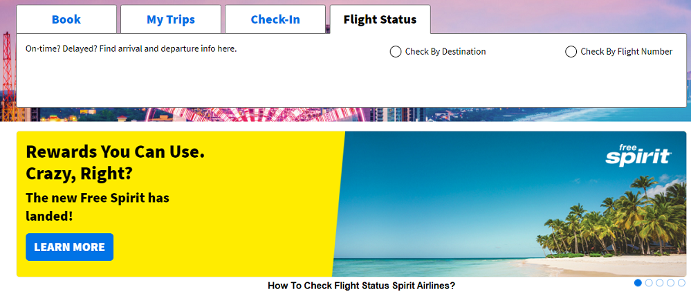 check flight status Spirit Airlines